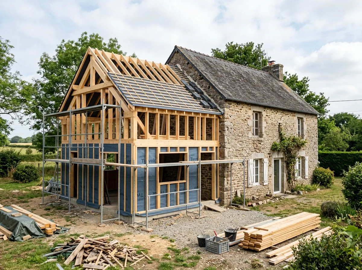 Extension vitrée contemporaine